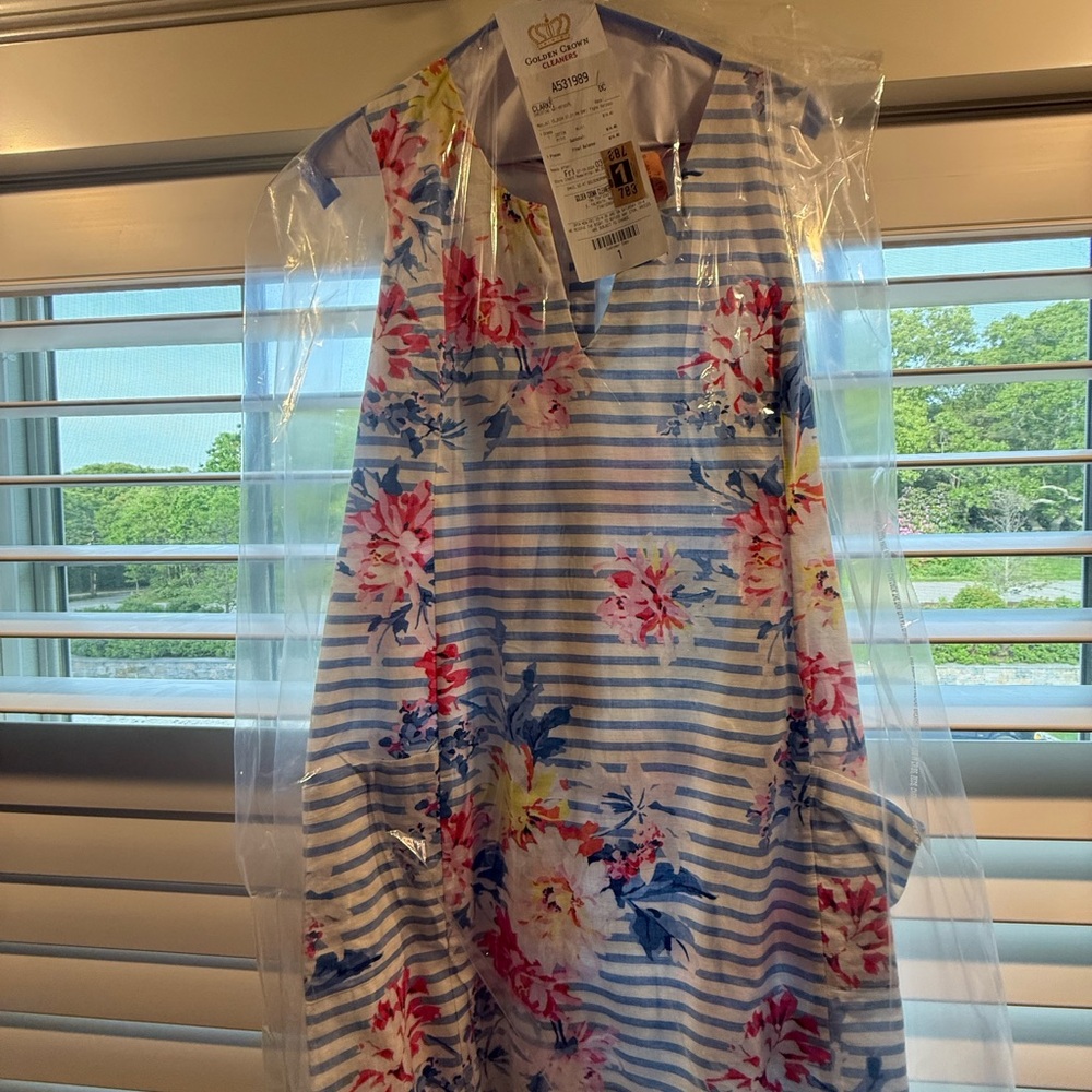 Joules. Floral Striped dress by Joules